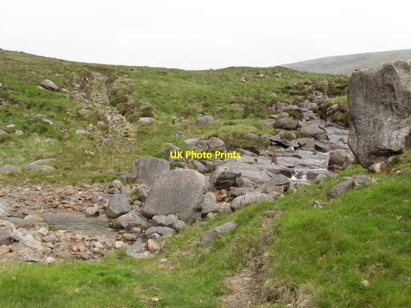 Photo 6"x4" The Slievemoughanmore quarry track ford on Pigeon Rock River Attical c2011