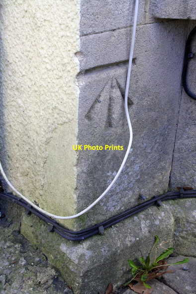 Photo 6"x4" Benchmark on #573 Gloucester Road Bristol c2013