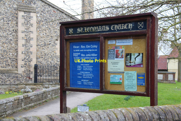 Photo 6"x4" St Leonard, Sandridge -  Notice board Sandridge\/TL1710 c2013