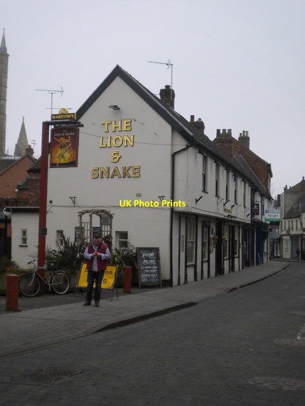 Photo 6"x4" The Lion and Snake, on Bailgate Lincoln c2013