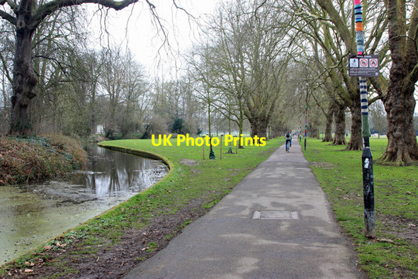 Photo 6"x4" Track across Jesus Green, Cambridge Cambridge\/TL4658 c2013