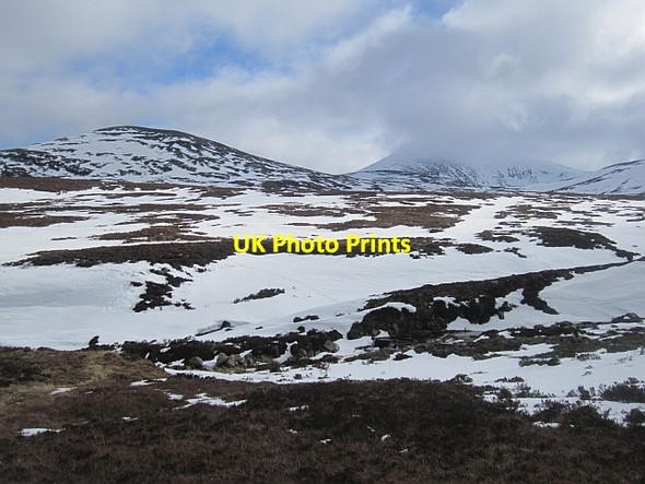 Photo 6"x4" Moorland  above Feindallacher Burn Garbh Allt Shiel c2013