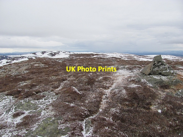 Photo 6"x4" Summit, Choinneachain Hill Choinneachain Hill c2013