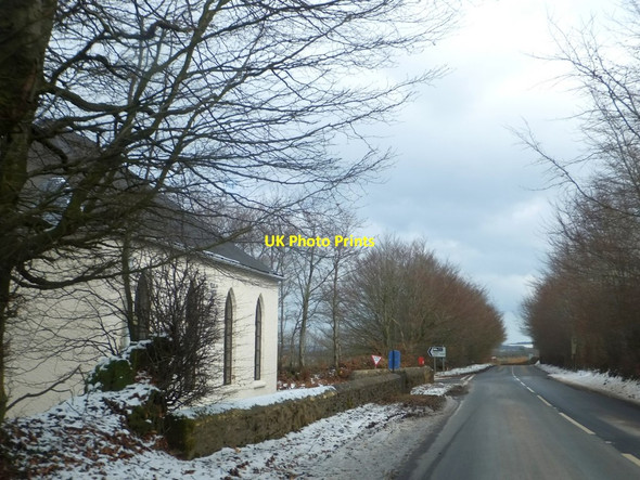 Photo 6"x4" Chapel and road junction on Brendon Hill Stamborough c2013
