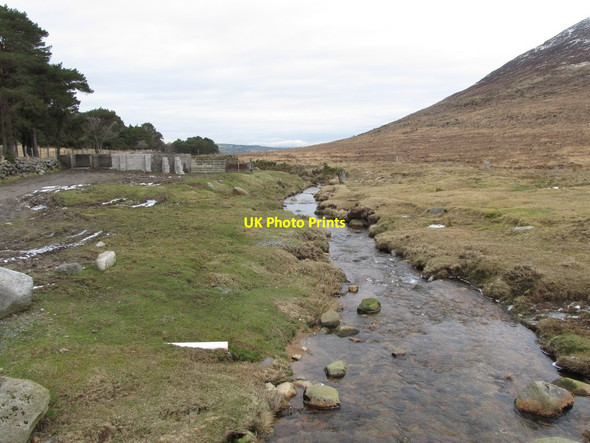 Photo 6"x4" Shankys River downstream of the track bridge Hilltown\/J2128 c2013