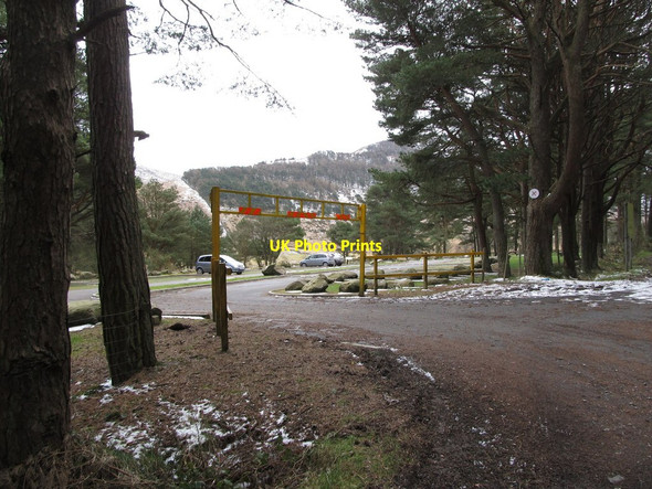 Photo 6"x4" Entrance to the car park and picnic spot at Leitrim Lodge Hilltown\/J2128 c2013