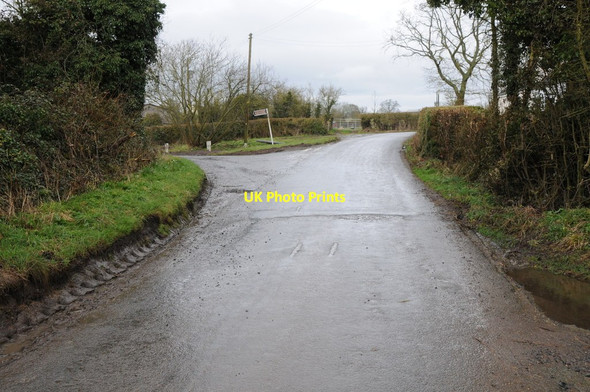 Photo 6"x4" Road junction near Boxbush Chaxhill c2013