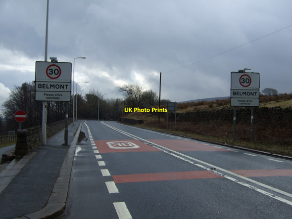Photo 6"x4" Entering Belmont on the A675 Belmont\/SD6716 c2013
