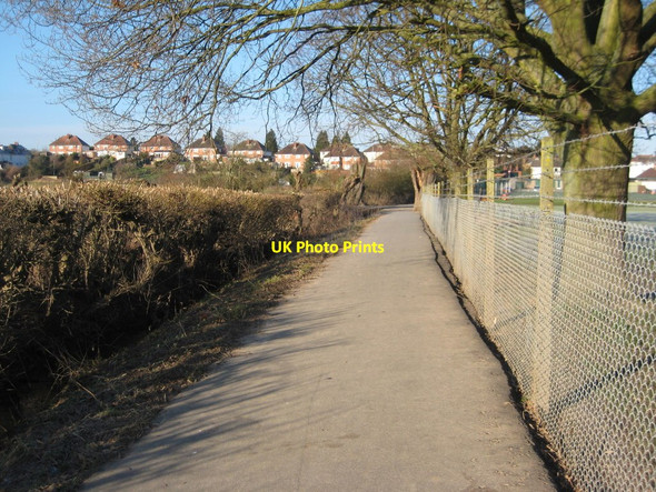 Photo 6"x4" Footpath to St John's Worcester c2013