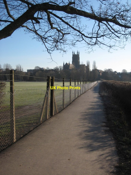 Photo 6"x4" View to Worcester Cathedral Worcester c2013