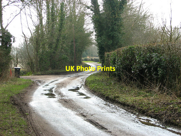 Photo 6"x4" Bends on Mill Lane, north of Seething Mundham c2013