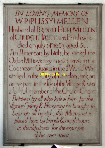 Photo 6"x4" St Mary, Broxted - Wall monument Church End\/TL5727 c2013