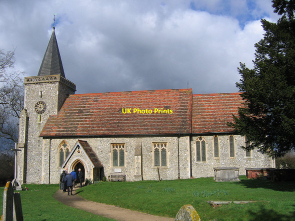 Photo 6"x4" St Leonard's church, Chelsham Chelsham c2007