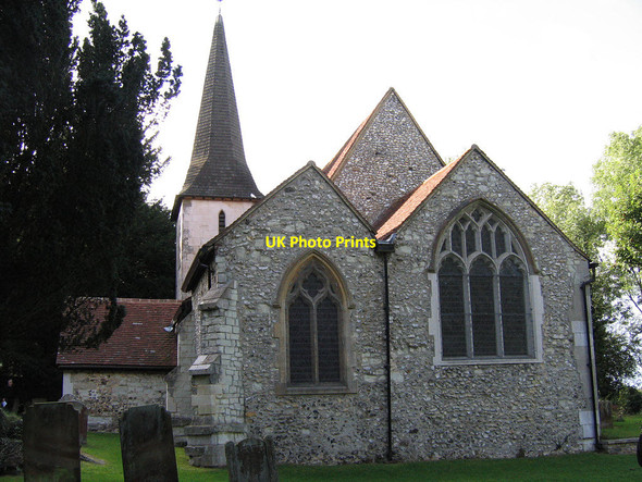 Photo 6"x4" Chaldon, St Peter and St Paul: east end Chaldon c2005