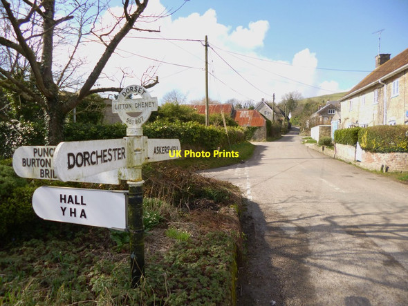 Photo 6"x4" Litton Cheney, fingerpost Litton Cheney c2013