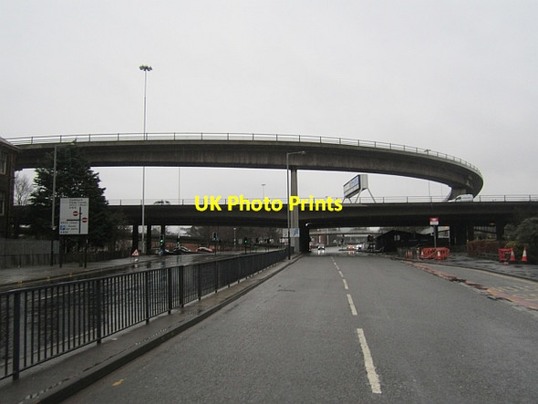 Photo 6"x4" Junction 19 flyover Glasgow c2013