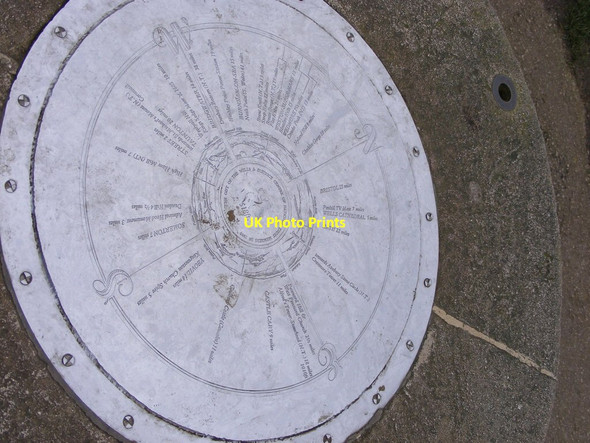 Photo 6"x4" Tor Toposcope Glastonbury c2012