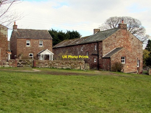 Photo 6"x4" Houses on Hunsonby Village Green Hunsonby c2013