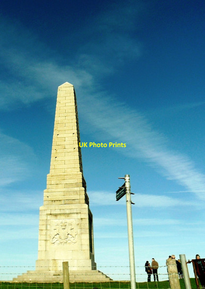 Photo 6"x4" Monument on Culver Down Hillway c2012