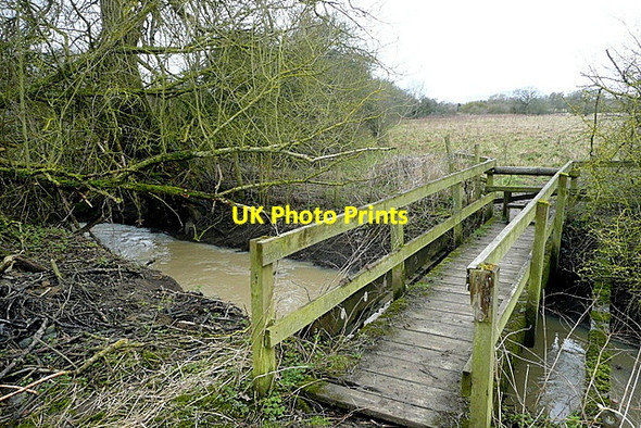 Photo 6"x4" Bridge over a land drain Kidlington c2013