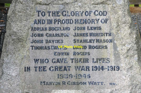 Photo 6"x4" Names on Llanyre War Memorial Llandrindod Wells\/Llandrindod c2012