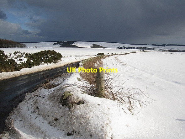 Photo 6"x4" Minor road near Blackerston Abbey St Bathans c2013