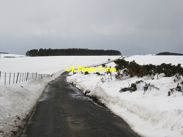 Photo 6"x4" Road, Blackerstone Moor Abbey St Bathans c2013