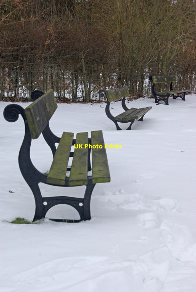 Photo 6"x4" Benches on Wells Road, Ilkley Ilkley c2013