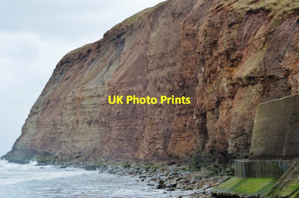 Photo 6"x4" Cleveland Ironstone Cliffs Loftus c2013