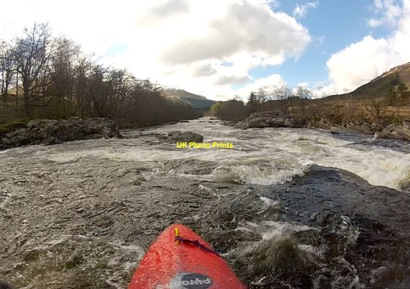Photo 6"x4" Big Rock rapid, River Orchy - low water Bridge of Orchy c2012