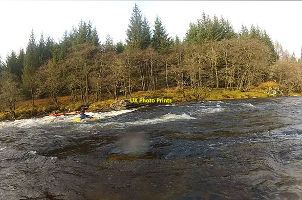 Photo 6"x4" Playwave on the Lower Orchy River Orchy c2012