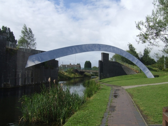 Photo 6"x4" Wyrley & Essington Canal - Demolished Railway Bridge Wolverhampton c2008
