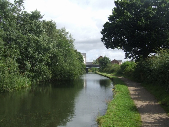 Photo 6"x4" Wyrley & Essington Canal - View to Cooper's Bridge Brownhills\/SK0405 c2008