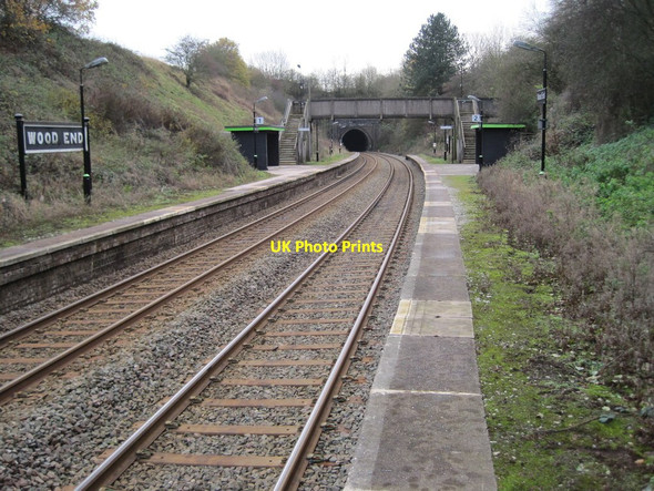 Photo 6"x4" Wood End railway station Gilbert's Green c2011