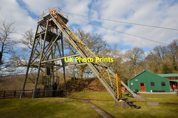 Photo 6"x4" Dolaucothi Gold Mine - Headgear Pumsaint c2013