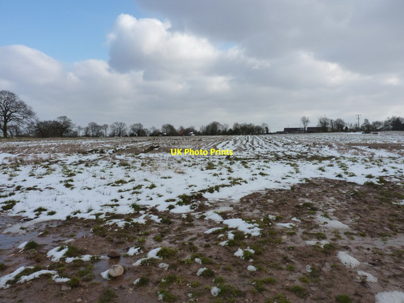 Photo 6"x4" Imaginary bridleway to Shutt Green Horsebrook\/SJ8810 c2013