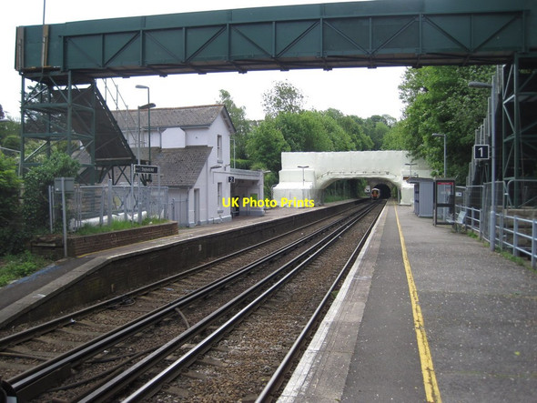 Photo 6"x4" Shepherds Well railway station, Kent Golgotha c2010
