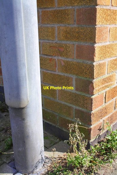 Photo 6"x4" Benchmark on corner pier of wall, Bramcote Avenue Beeston\/SK5236 c2013