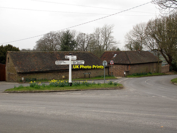 Photo 6"x4" Road junction at Ludwell  Cinder Hill\/TQ3729 c2013