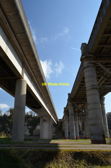 Photo 6"x4" Bridges at Chepstow Chepstow\/Cas-Gwent c2013