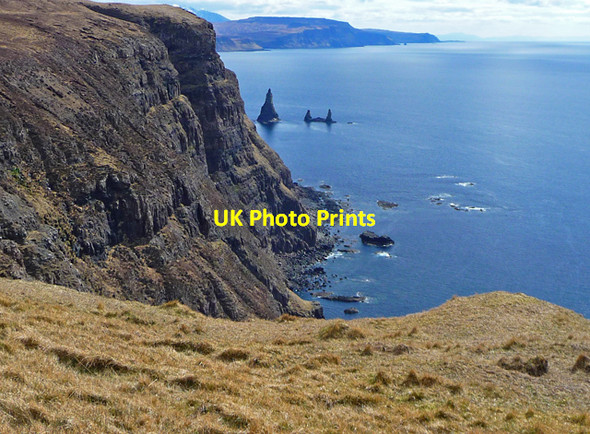 Photo 6"x4" Cliffs west of Flossnan Flossnan c2013
