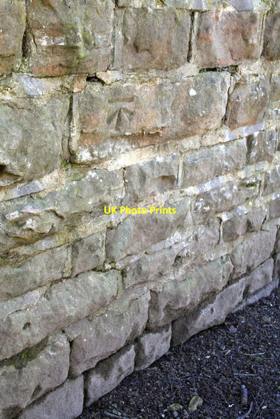 Photo 6"x4" Benchmark on wall in Forest Recreation Ground Nottingham\/SK5641 c2013