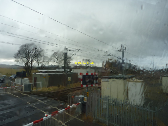 Photo 6"x4" Coastal Northumberland : A Wet Afternoon At Belford Level Crossing Belford\/NU1033 c2013