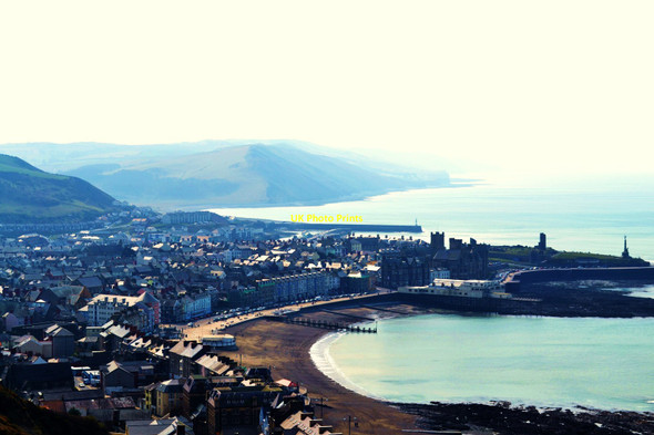 Photo 6"x4" View from Constitution Hill Aberystwyth c2013