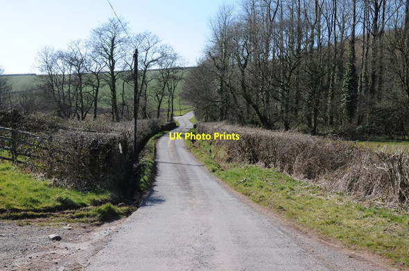 Photo 6"x4" Country road below Llanybri Llanybri c2013