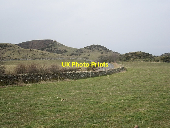 Photo 6"x4" Road crossing the Garleton Hills Camptoun c2013