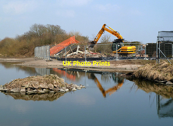 Photo 6"x4" Demolition work at Caerlaverock Wetland Centre Eastpark\/NY0565 c2013