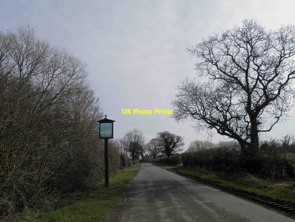 Photo 6"x4" Healing Village sign on Wells Road Healing c2013