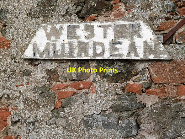Photo 6"x4" Wester Muirdean sign Old Nenthorn c2013