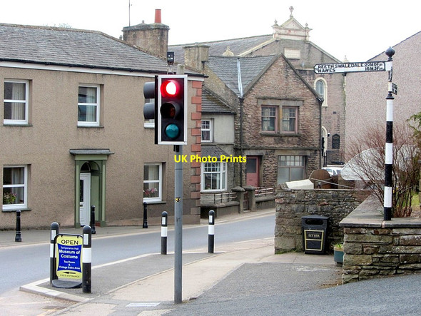 Photo 6"x4" Road junction at end of Market Street, Kirkby Stephen Kirkby Stephen c2013